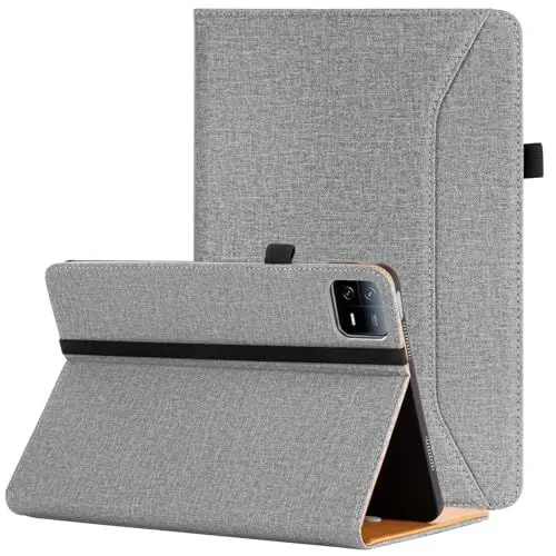 Produktbild: Vakarey Hülle für Xiaomi Pad 7 mit Stifthalter Stoßfest Hülle für Xiaomi Pad 7 Pro 11.2 Zoll,Grau