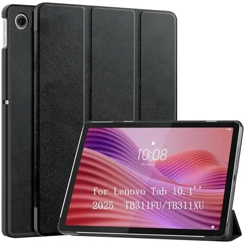 Produktbild: Vakarey für Lenovo Tab 2025 10.1 Zoll Hülle - Slim Smart Schutzhülle für Lenovo Tab TB311FU,Schwarz