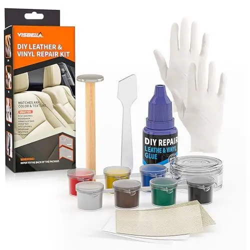 Produktbild: VAKOO Autositz Brandloch Reparaturset, Geeignet für alle Autoinnenräume, Teppichreparatur, Sofas, Couchpflege, Zum Reparieren von kleinen Löchern, Schnitten, Rissen, Rissen und Verbrennungen