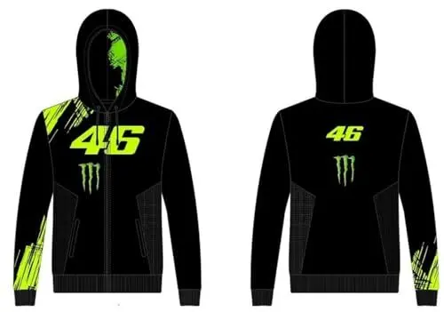 Produktbild: Valentino Rossi Unisex Vr46 Monster Dual Line Pullover, Schwarz, S