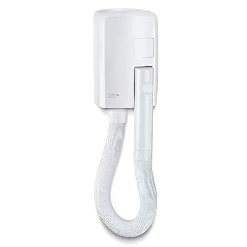 Produktbild: Valera Hotello Wandhaartrockner mit Schlauch, kompakt und kraftvoll, 1200 Watt, Farbe Weiß