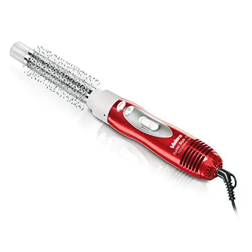 Produktbild: Valera Turbo Style 1000 Tourmaline 603.01B Warmluft-Styler, mit zwei Bürsten und einer Föhndüse, 1000 Watt, Farbe Rot