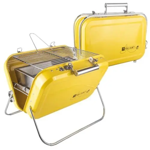 Produktbild: Valiant Tragbarer, faltbarer Picknick- und Campinggrill, Gelb