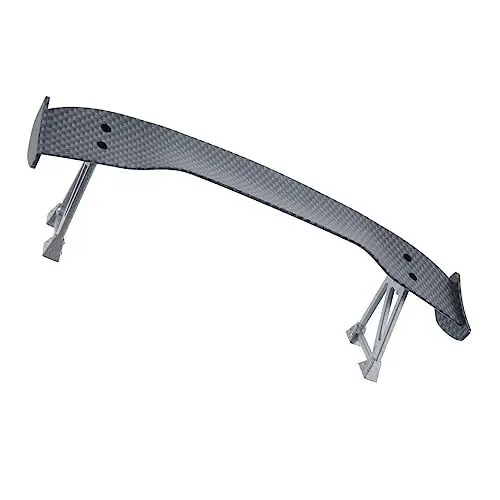 Produktbild: VALICLUD Mini Modellauto Heckflügel Spoiler Aus Kohlefaser Für Driftmodelle Leicht Langlebig Einfache Installation Für Verbesserte Stabilität Und Geschwindigkeit