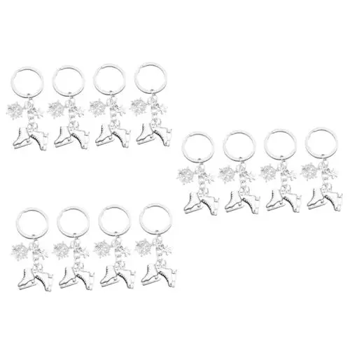 Produktbild: VALICLUD 3sets Rollschuhe Schlüsselanhänger Schneeflocken Für Mädchen Schlittschuh Favor Dekorative 4 Stücke * 3