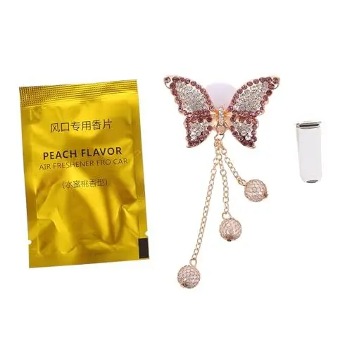 Produktbild: VALICLUD 1Stk Luftauslassclip Parfüm-Clip für Fahrzeuge Auto Schmetterling Aromatherapie-Diffusor-Clip Luftauslass Aromahalter Duft Aromatherapie Wagen schmücken Strasssteine