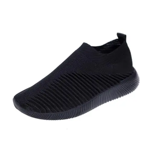 Produktbild: VALICLUD Laufschuhe Weite Passform Sockenschuhe Atmungsaktive Sport-Sneakers Größe 4uk