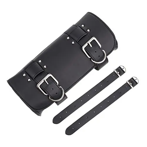 Produktbild: VALICLUD 1 STK Motorradtasche -Gabeltasche aus PU-Leder Werkzeugset aus Leder Aufbewahrungsbeutel Werkzeugkasten Fahrradlenkertasche Fahrradseitentasche Reiten
