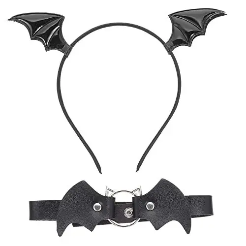 Produktbild: VALICLUD Halloween Fledermaus-stirnband für Erwachsene Cosplay-set Fledermausflügel für Partys und Dekorationen