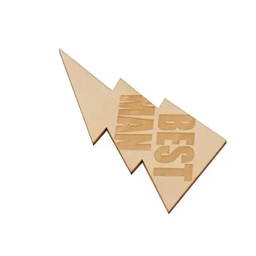 Produktbild: VALICLUD 1stk Bräutigam Brosche Geschenk Für Männer Hochzeitsgeschenk Geschenke Für Männer Am Revers Aus Holz Dekorative Broschennadel Revers Für Männer Partyzubehör Broschendekor