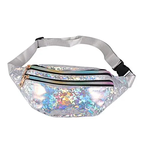 Produktbild: VALICLUD Damen Cross Bag Fashion Pailletten Design Pu Hüfttasche Reißverschluss