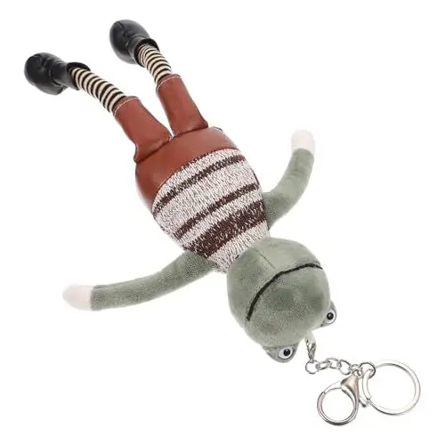 Produktbild: VALICLUD 1stk Kaninchen-Taschen-Ornament Weiches Spielzeug Autodekorationen Schultaschen-hängedekoration Kleinkind Schmuck Hängende Tierpuppe Mini-Tasche Green Super Weicher Kurzplüsch