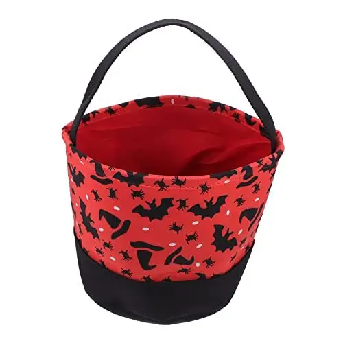Produktbild: VALICLUD 1stk Korb Einkaufstasche Geschenk Körbe Halloween-süßigkeitstüten Handtasche Halloween-Goodie-Bags Snacktasche Mit Halloween- Tragetasche Polyester Kind Schreibtisch