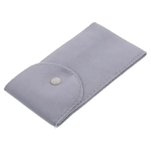 Produktbild: VALICLUD 2St Uhrentasche uhr set uhrenset Reiseuhrenschutz uhrenkiste Reise-Aufbewahrungstasche Schmuckbeutel Beutel mit Kordelzug Organizer für Reiseuhren Uhrenetui kurzer Plüsch Grey