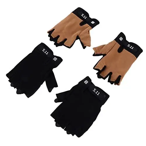 Produktbild: VALICLUD 2 Paar Fitness Halbfinger-Handschuhe Reitfäustling Rennradhandschuhe Gepolsterte Fahrradhandschuhe Mountainbike-Handschuhe Sommer Elastischer Spandex Männer Und Frauen Lipgloss