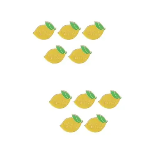 Produktbild: VALICLUD Pin 2 Sätze Kleines Ansteckblume Luau-parteibevorzugung Tier- -brosche Gewandkragennadel Obstdekor Schicke Schmuckbroschen Pflanzen-emaille-pin Orange 5 * 2