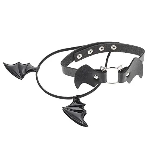 Produktbild: VALICLUD 2 Sätze fledermaus stirnband kragen Halloween-Stirnband Fledermausflügel Haarbänder halloween haarschmuck halloween kopfschmuck Haarband Halsband Halloween-Kopfschmuck