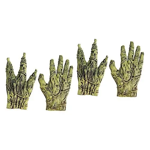 Produktbild: VALICLUD 2 Stück Vinyl-Handschuhe Teufelskostüm Pfotenhandschuhe Erwachsenenkostüme Halloween-Cosplay-Handschuhe Vampir-Kostüm-Handschuhe Monster-Kostüm-Handschuhe