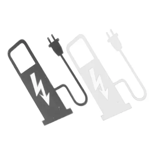 Produktbild: VALICLUD 2pcs Elektroauto Fensteraufkleber Wasserdichte Auto -ladestation Schals Elektrofahrzeuge Karosserie -abziehbilder Für Ev -autos Dekorationen