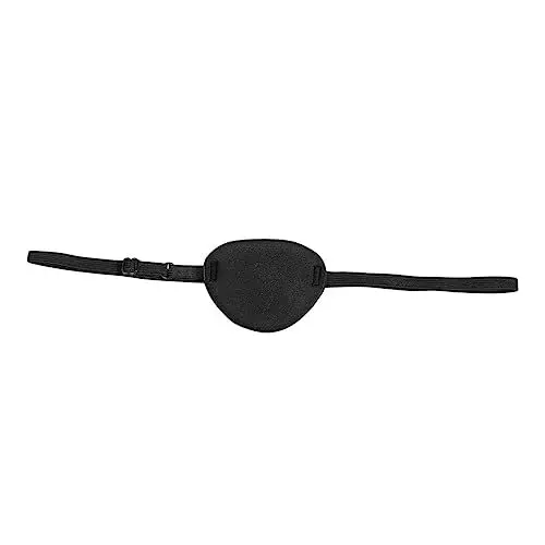 Produktbild: VALICLUD Piraten Augenklappe Erwachsene Verstellbare Einzelne Augenmaske Für Cosplay Lazy Eye Patch 3D Komfort Schwarze Augenmaske Für Erwachsene Und