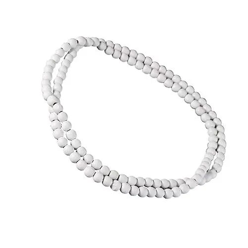 Produktbild: VALICLUD 2st Halsanhänger Perlenkette Armband-halskette Afrikanische Halskette Armbänder Mit Perlen Perlenarmbänder Perlengirlande Hiphop-halskette Armbänder Perlen Kette Mit Weiß Bambus