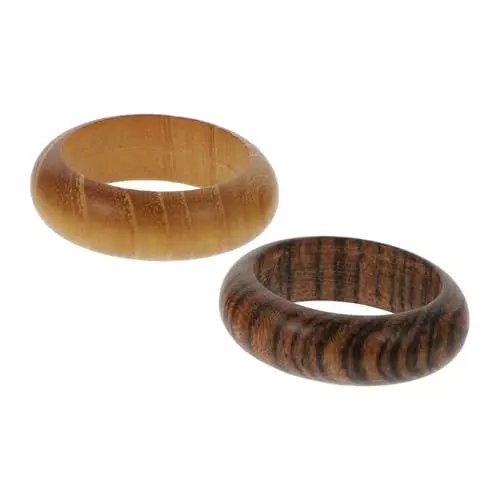 Produktbild: VALICLUD 2st Holzhandwerk Retro-fingerring Fingerverzierung Breiter Hochzeitsring Neuheitsringe Stilvoller Für Gemeinsame Knöchelringe Eheringe Boho- Hölzern