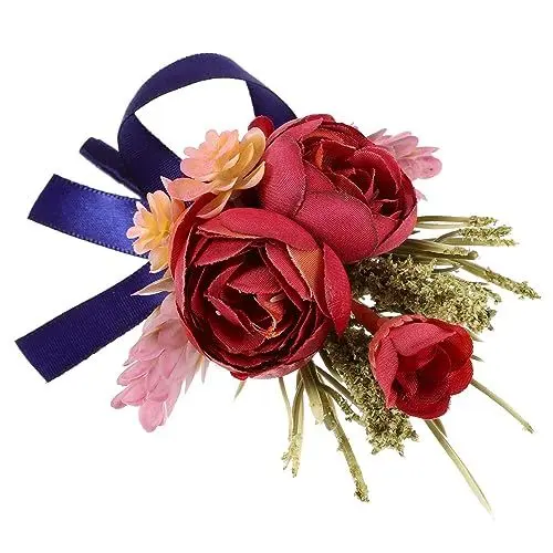 Produktbild: VALICLUD Boutonniere-set Für Die Hochzeit Von Herren 2er-set Künstliche Ansteckblumen Für Bräutigam Und Männer Vielseitige Dekoration Für Besondere Anlässe