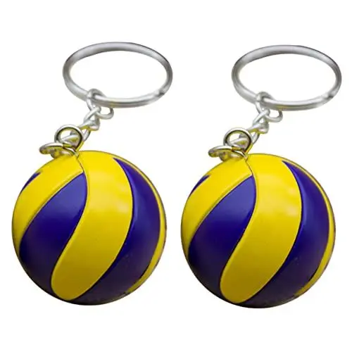 Produktbild: VALICLUD 2st Volleyball-schlüsselanhänger Sportgeschenke Für Männer Volleyballzubehör Für Volleyball-fans Volleyball-anhänger Volleyball-partygeschenke Volleyball-charme
