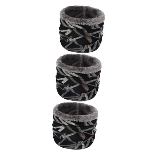 Produktbild: VALICLUD 3St Schal Nackenwärmer aus Kunstpelz warmer Halskragen für Männer doppellagiger Nackenwärmer Halstuch für Männer Herbst Winter Nackenwärmer Plüsch Lätzchen Absicherung
