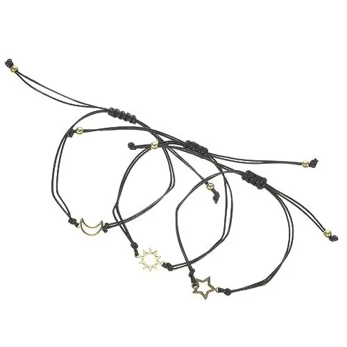 Produktbild: VALICLUD 3St friendship bracelet freundschaftsarmbänder set armbänder für pärchen Armbandzubehör armband für paare Armbänder für Freunde Armband für Freunde Damenarmband Legierung Golden