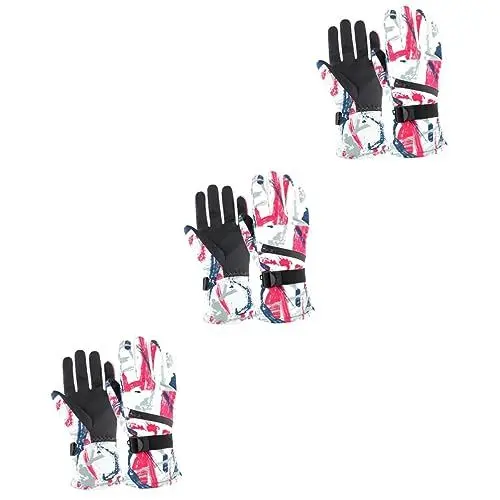 Produktbild: VALICLUD 3 Paare Skihandschuhe Snowboardhandschuhe Outdoor-Baumwoll-pu-Handschuhe Handschuhfutter Zum Skifahren Skihandschuhfutter Winter Ski Handschuhe Laufen Mann Beschichtung Baumwolle