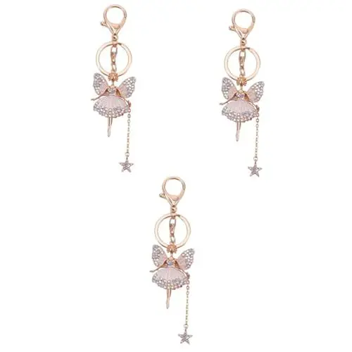 Produktbild: VALICLUD 3 Stücke Kirsche Charme Schlüsselanhänger Fee Schlüsselanhänger Kreative Tasche Ornament Für Freunde