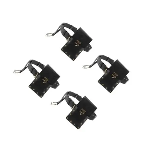 Produktbild: VALICLUD 4 Sätze Steampunk-Gürteltasche Gürteltaschen Gürteltasche damen Renaissance-Gürteltasche kleine Gürteltasche für Damen Renaissance-Gürtel für Herren Bauchtasche Zinklegierung Black