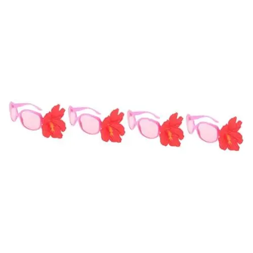 Produktbild: VALICLUD 4 Stück Blumengläser Ästhetische Sonnenbrille lustige hawaiianische brille kinder ferngläser kinderferngläser schnapsgläser Sonnenbrille für die Party Neuartige Party-Sonnenbrille