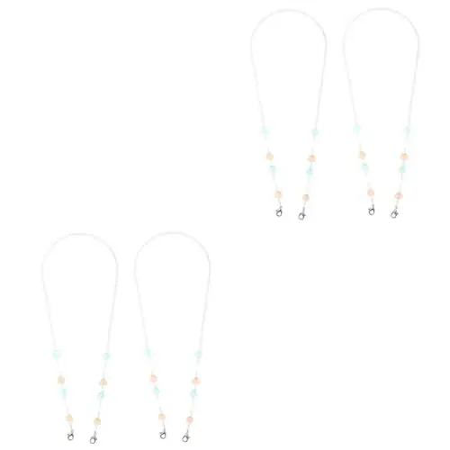 Produktbild: VALICLUD 4 Stück Maske Anti-Drop- Brillenkette halter für masken Schlüsselband für Kinder Herren-Sonnenbrille Kinderbrille Maskenhalshalter Seil zum Aufhängen der Maske