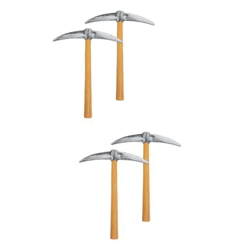 Produktbild: VALICLUD 4 Stück Schaumstoff-Spitzhacke Spielzeug Gefälschte Spitzhacke Requisite Zwerg-Spitzhacke Kostüm Schaumstoff Cosplay-Spitzhacke Trick-Requisiten Künstliche Spitzhacke