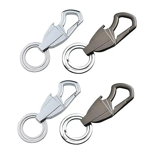 Produktbild: VALICLUD 4 Stück Schlüsselanhänger Campingzubehör Camping-dekor Autoschlüsselhalter Autoschlüssel Business-Accessoires Auto-dekor Zinklegierung Taschen Multifunktion