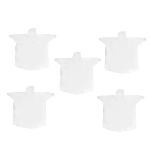 Produktbild: VALICLUD 5St Poncho Regenmantel mit Kapuze Einweg-Krankenhauskleid Reise-Regenmantel Regenjacke einweg regencape Outdoor-Regenmantel tragbarer Regenmantel draussen Seidenärmel Reisen