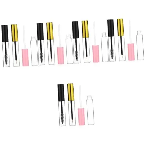 Produktbild: VALICLUD 5 Sätze künstliche wimpern kosmetiktäschchen Eye Liner schminke behälter Eyeliner Lippenglanz Lipgloss-Röhren Lipgloss-Behälter leer Leere Eyeliner-Flasche Mascara-Tube Abs
