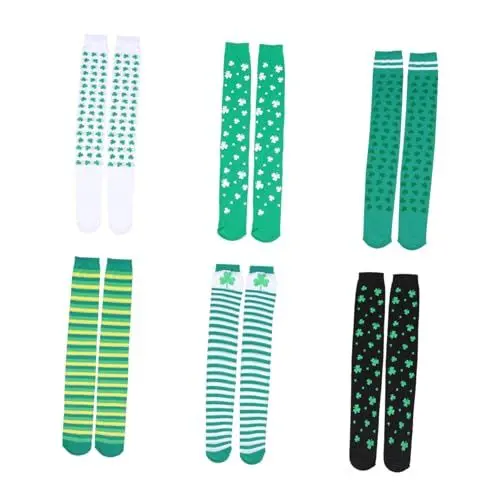 Produktbild: VALICLUD Kostümstrümpfe Zum St. Patricks Day rutschfeste Damenstrümpfe Bequeme Schlauchsocken