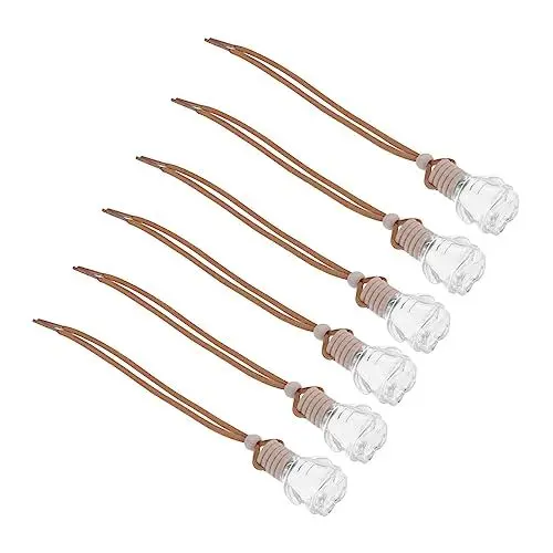 Produktbild: VALICLUD 6st Parfümanhänger Leere Flasche Auto-aromatherapie-diffusor Nagelständer Parfüm-anhänger Leere Parfümflasche Aus Glas Luft Aromatherapie-flasche Gefrostet Hölzern