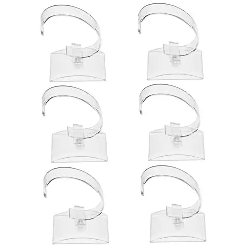 Produktbild: VALICLUD 6st Uhrenständer Einzelne Uhrenregale Uhrenhalter Für Herren Schmuck-display-rahmen Uhr Schmuck Organizer Klarer Kragenständer Herrenuhr Männer Acryl Armband Tischständer Mann