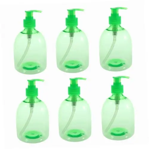 Produktbild: VALICLUD 6stücke Kunststoffbehälter Pumpsprüher Für Lotion Nachfüllbar Für Hautpflegeprodukte Flüssigkeitsbehälter Für Duschgel Haargel Seife Spülung