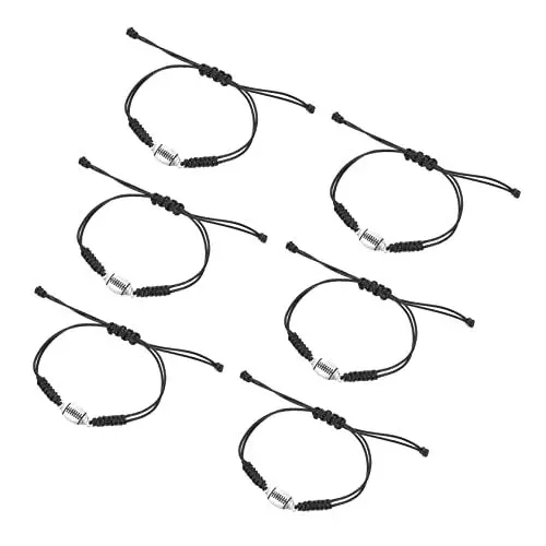 Produktbild: VALICLUD 6stücke Teiliges Verstellbare Handgelenk-armbänder Geflochtenem Material Für Jungen Und Mädchen Für Sportteams Und Freizeitaktivitäten
