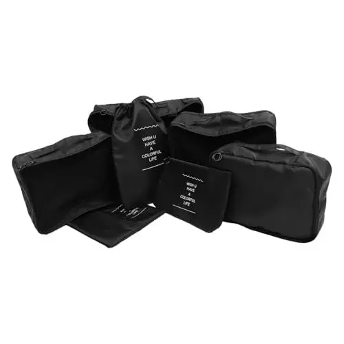 Produktbild: VALICLUD Reise-Organizer-Set – 7-teilige Packwürfel Gepäck-Organizer Packtaschen Für Koffer Kompakt Und Leicht Ideal Für Business Und Urlaub