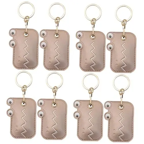 Produktbild: VALICLUD 8stücke Schlüsselanhänger Mit Ausweishülle Cartoon-tier- Niedliche Taschenanhänger Für Zugangskarten Schlüssel Und Mehr Für Handtaschen Oder Rucksäcke