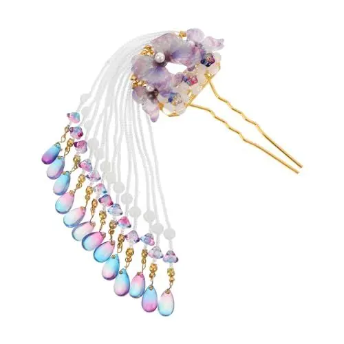 Produktbild: VALICLUD Retro Schmetterling Haarschleife Kristall Haar Chinesische Haarstäbe Vintage Haarspangen Schönheit
