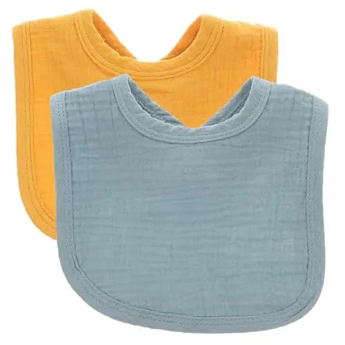 Produktbild: VALICLUD 2stücke Lätzchen Aus Baumwolle Wasserabsorbierende Sabberlätzchen Für Neugeborene Weiche Bandana-lätzchen Für Und Spielen