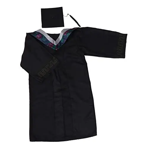 Produktbild: VALICLUD College-Abschlusskleid-Set Mütze Wissenschaftsthema Foto-Requisite Größe S Modischer Akademischer Look