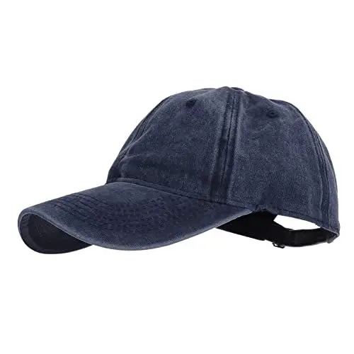 Produktbild: VALICLUD Baseballmütze Schirmmütze Verstellbarer Schlichter Hut Laufende Mütze Baseballkappe Trucker-Hut Hüte Baseball- Jugend Hut Strapback-Kappe Mann Gewaschen Papa Hut Baumwolle